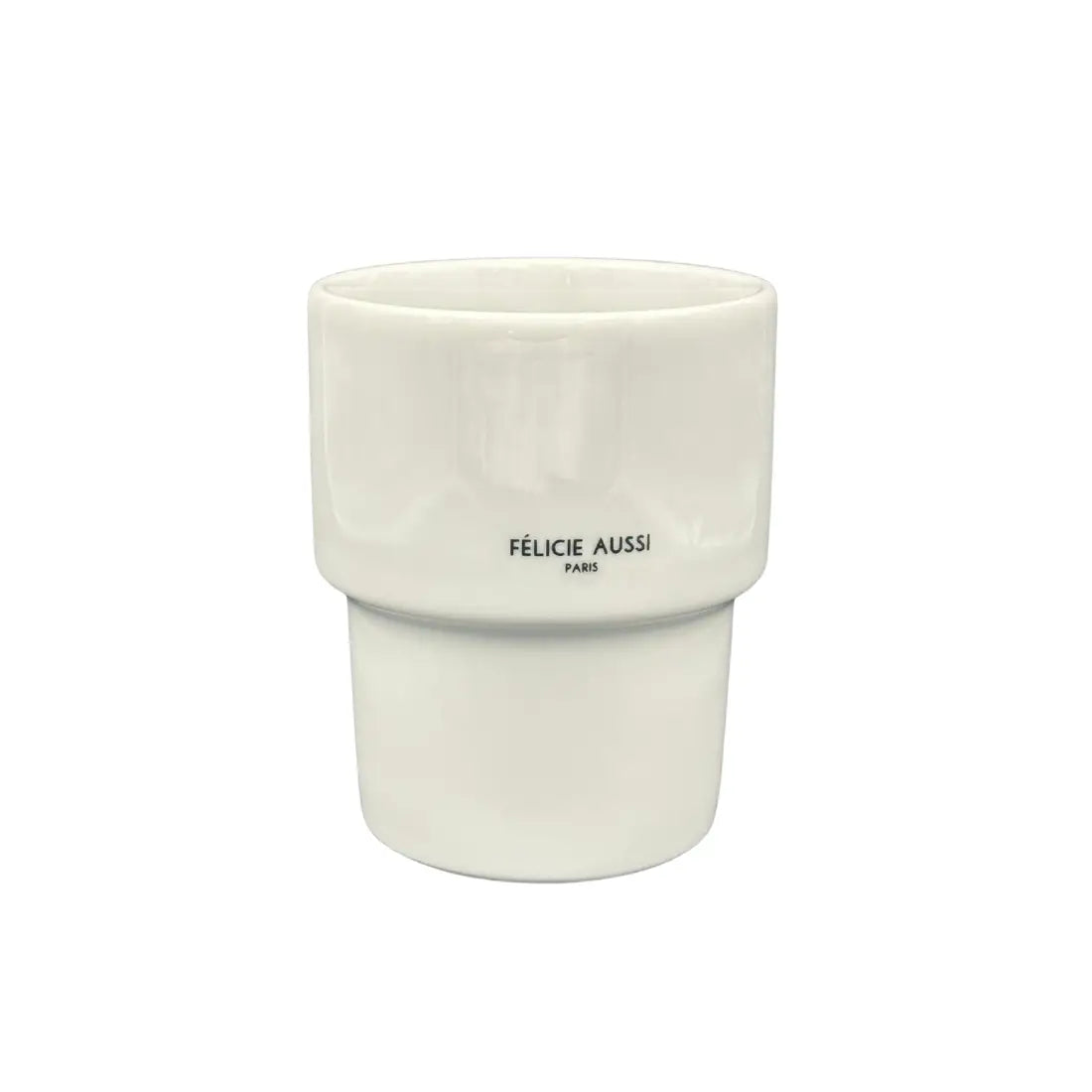 Mug bonjour bébé en céramique blanche à design échelonné pour routine quotidienne