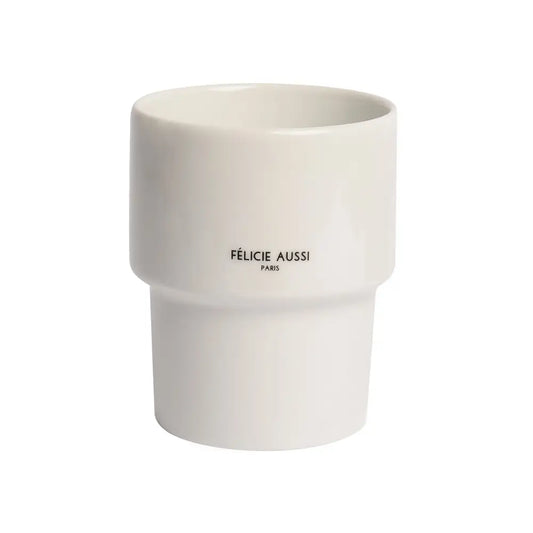 Tasse en céramique blanche avec design impertinent pour bonne humeur Mug Bonjour