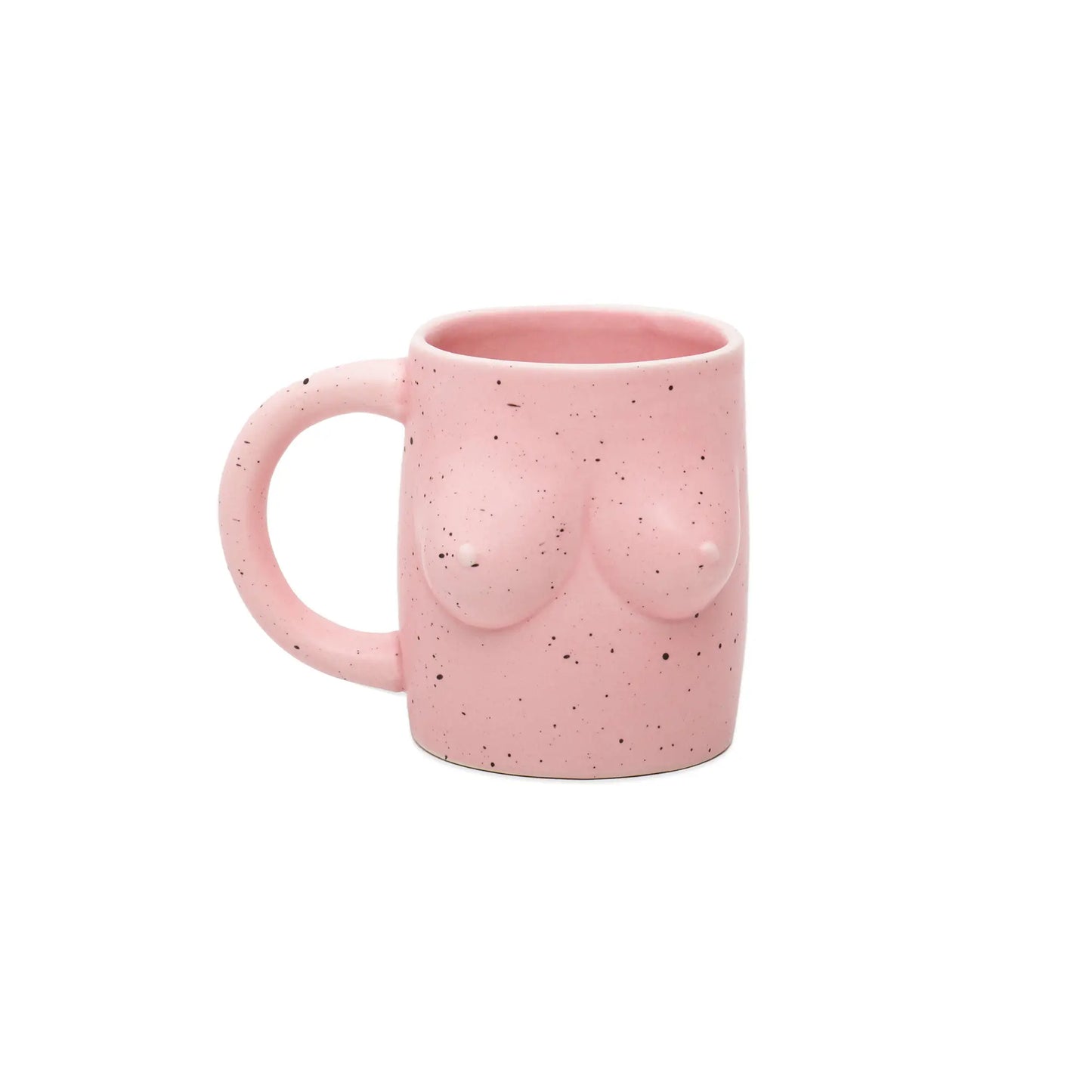 Mug boobs rose en forme de corps féminin avec message positif