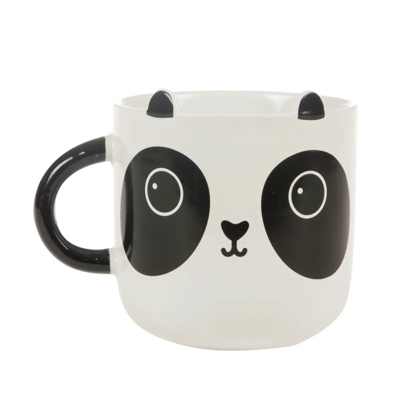 Tasse mug kawai panda en céramique blanche avec motifs kawaii panda au design soigné