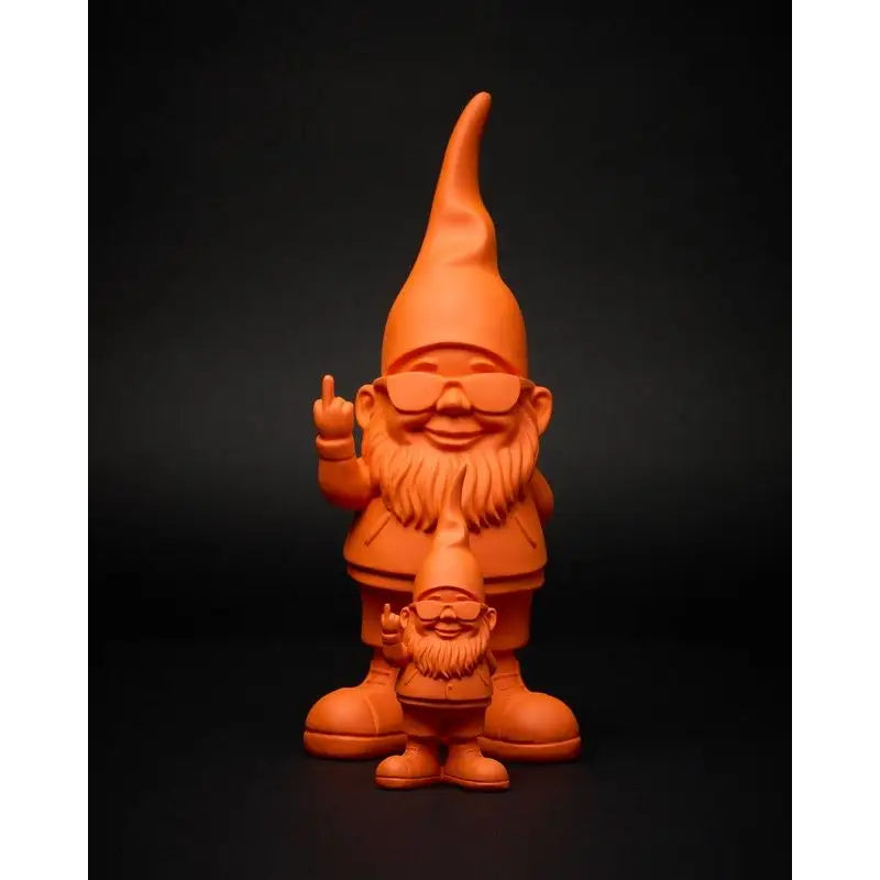 Nain Fuck Bernardo orange mat 12 cm, idée cadeau originale déco