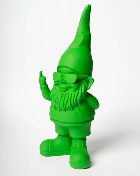 Nain Bernardo Vert en teinte verte éclatante, gnome de jardin 29 cm
