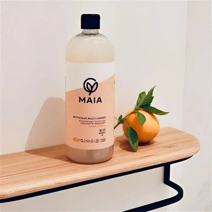 Bouteille de nettoyant multi-surfaces orange basilic 1L avec orange frais