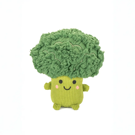 Peluche brocoli au design ludique, cadeau original en vert texturé