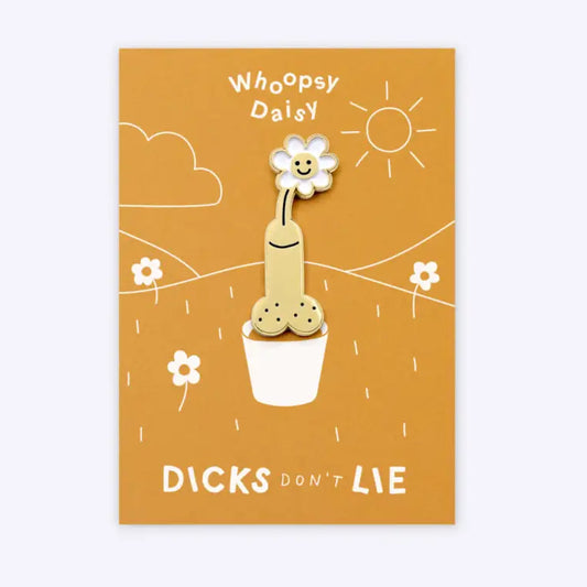 Pin’s whoopsy daisy en placage doré avec finition émaillée et brillance durable