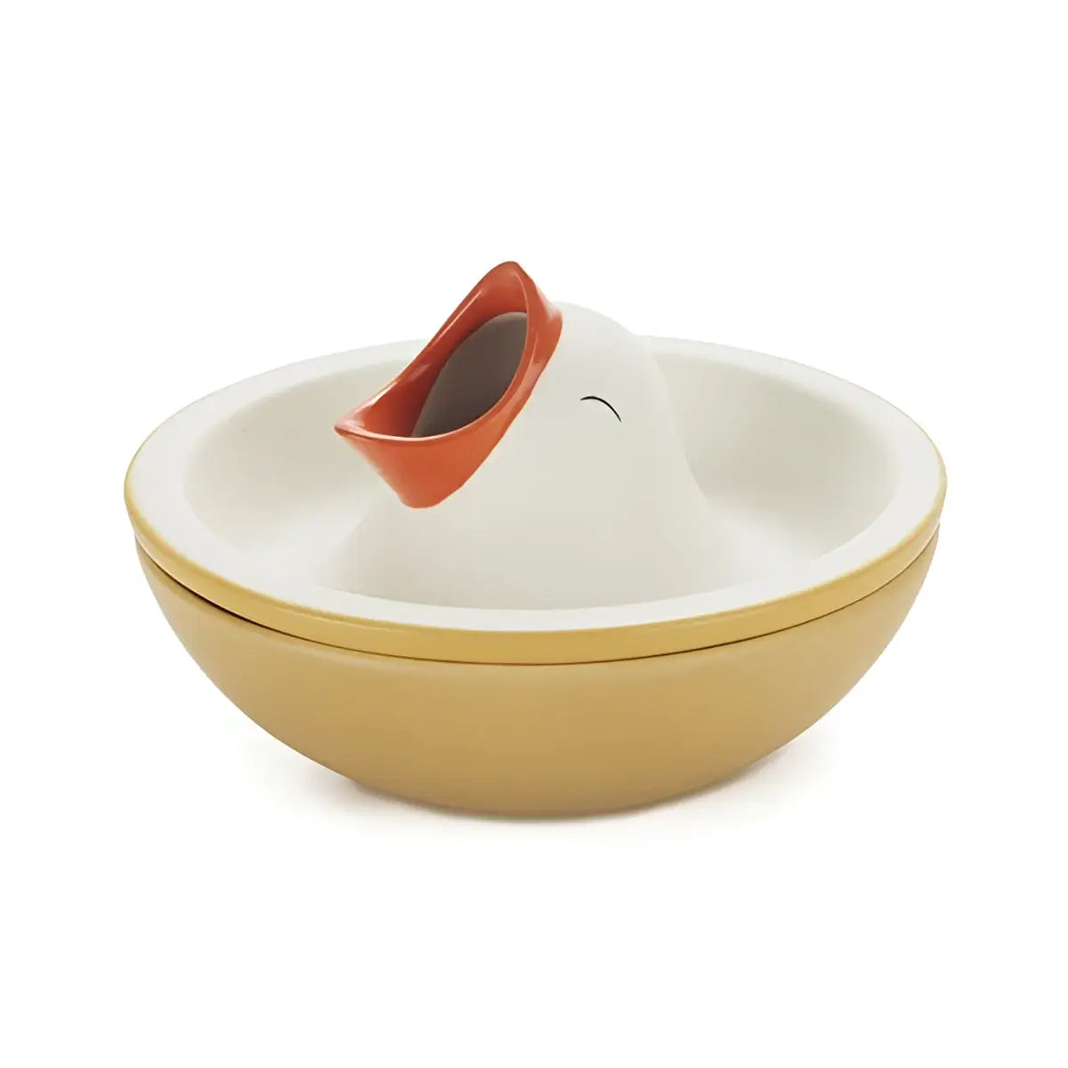 Plat eau apéritif Hungry Bird en céramique 16cm avec touche ludique