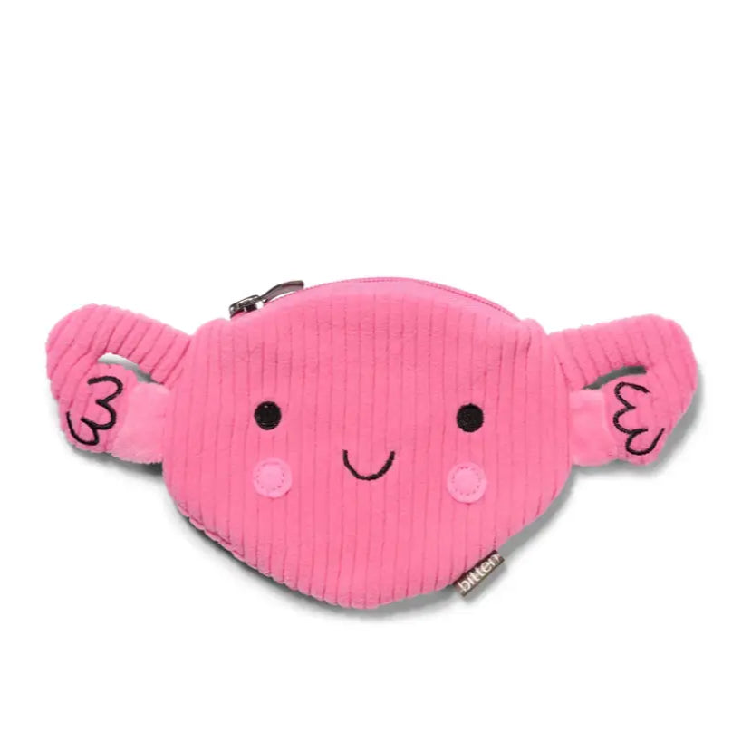 Pochette uterus en velours rose, idée cadeau originale pour toutes les fans de mode
