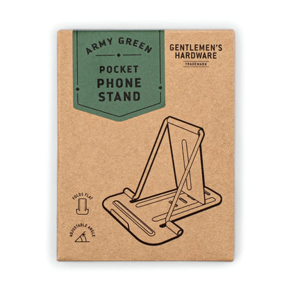 Support pliable téléphone pocket army green par Gentlemen’s Hardware
