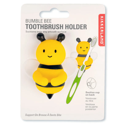 Porte-brosse à dents abeille jaune avec ventouse solide