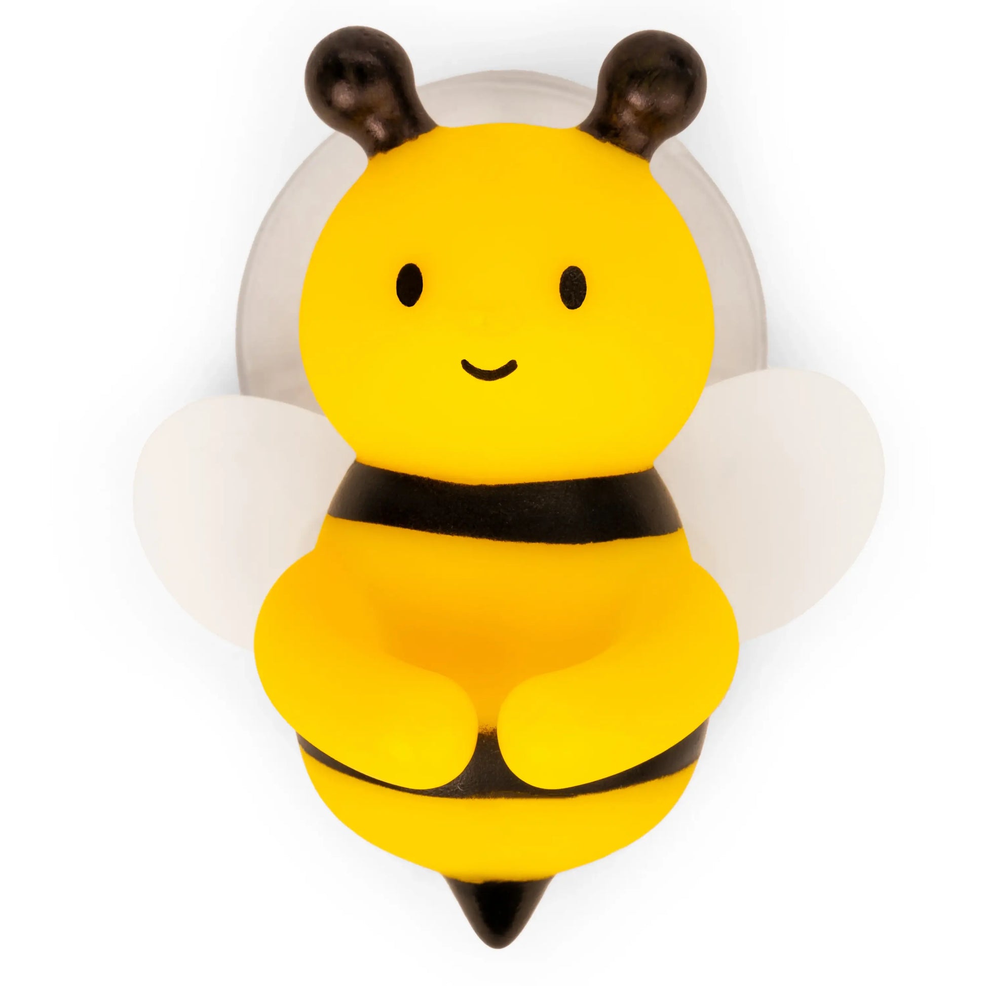 Porte-brosse à dents abeille jaune et noir avec ventouse solide