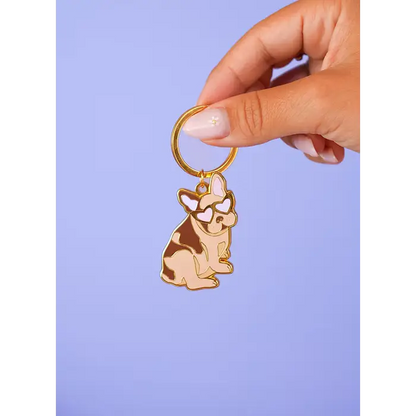 Porte Clé Bouledogue Français