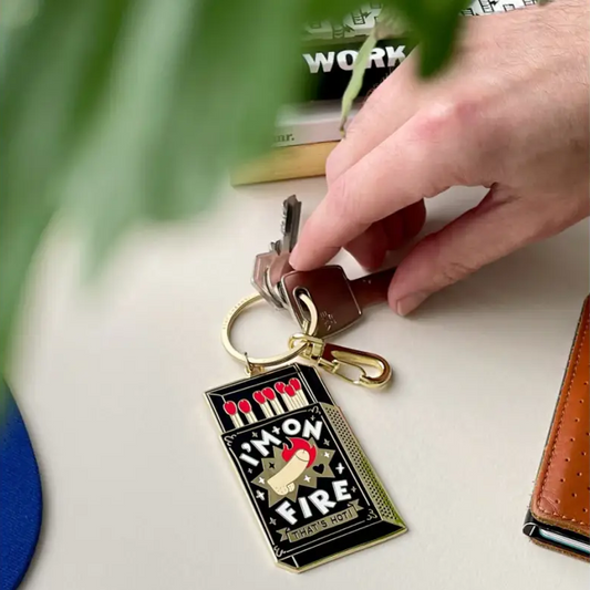 Porte-clés Je suis en feu, un plus qu’un simple porte-clés avec design suggestif