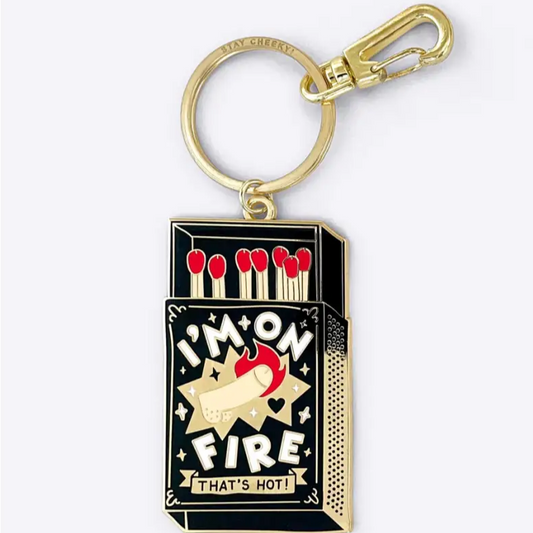 Porte-clés Je suis en feu, plus qu’un simple porte-clés avec matches rouges et design fun