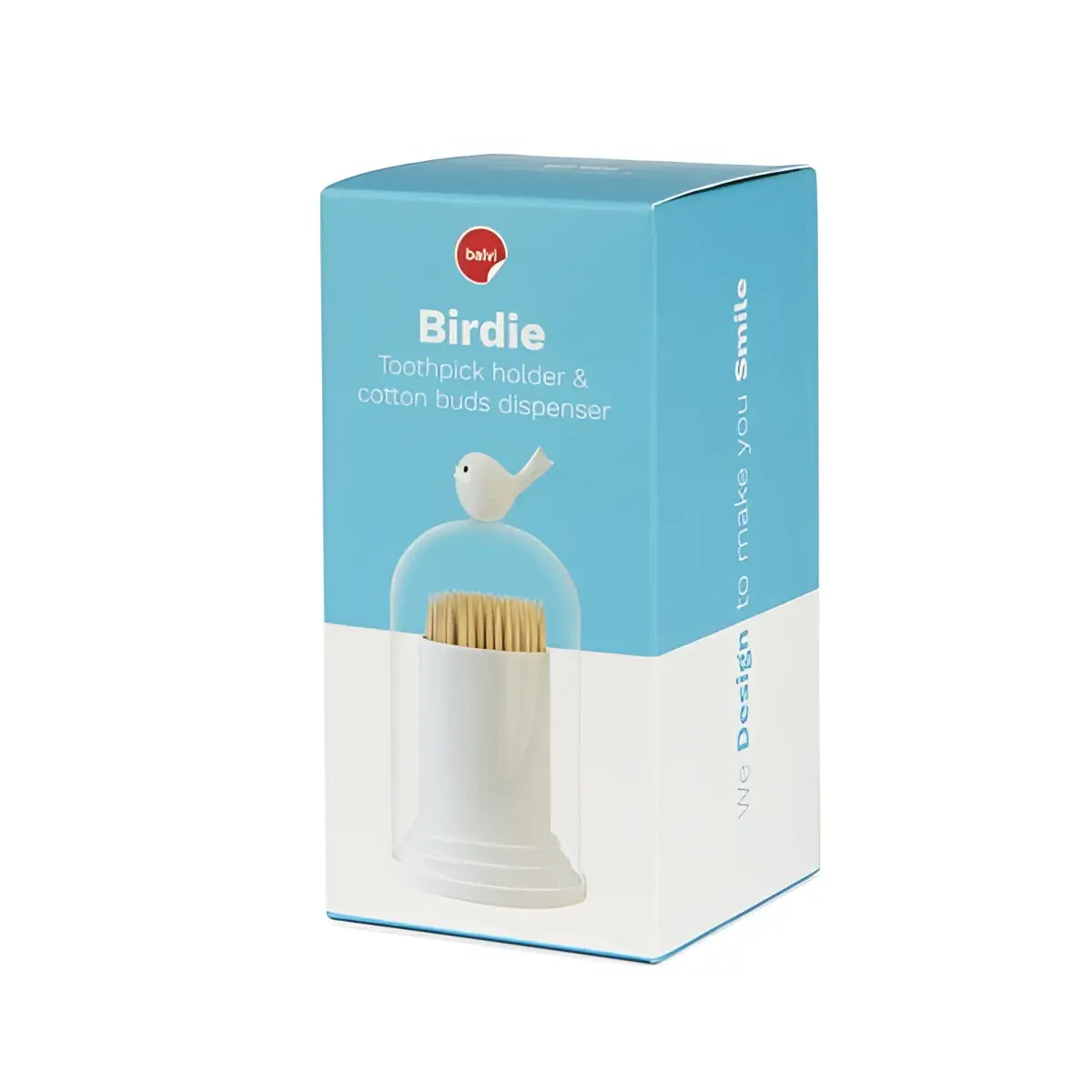 Porte cure-dents birdies au design original avec oiseau en céramique