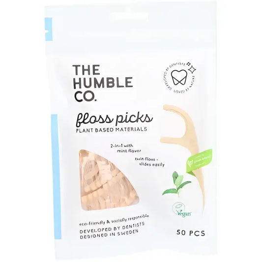 Sac de porte-fil dentaire menthe, format compact x50 pour routine bucco-dentaire