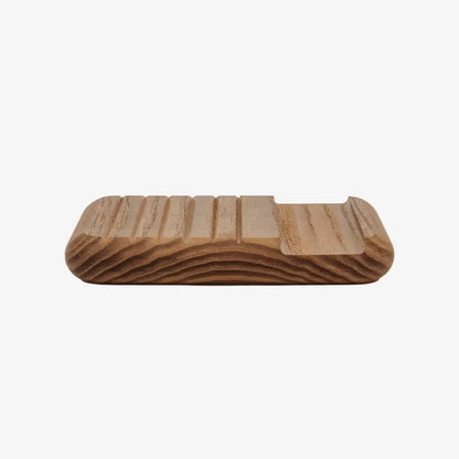 Porte-savon en bois de frêne naturel, ridgé, zéro déchet