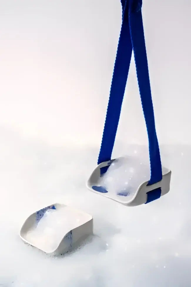 Porte-savon céramique Constance Guisset avec bulles pour shampoings solides