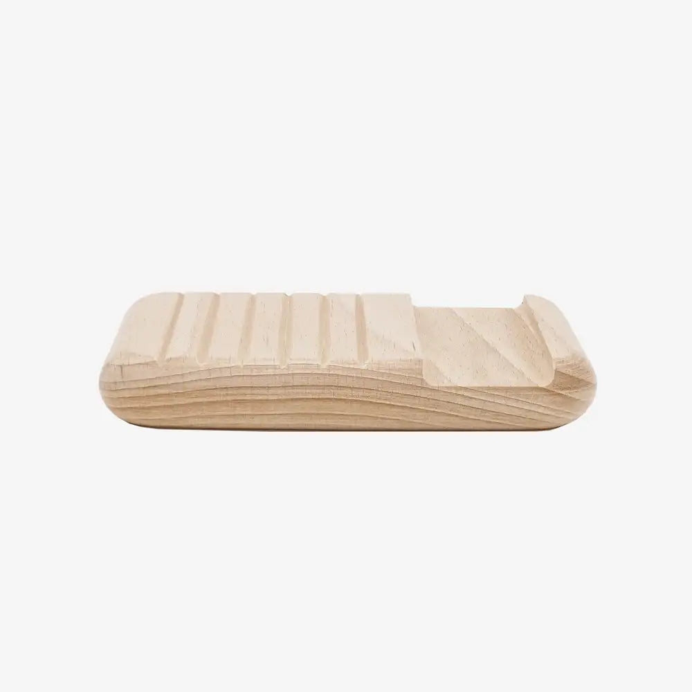 Porte savon en bois de hêtre avec drainage, parfait pour un bois naturel et stylé