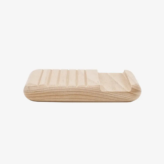 Porte savon en bois de hêtre avec drainage, parfait pour un bois naturel et stylé
