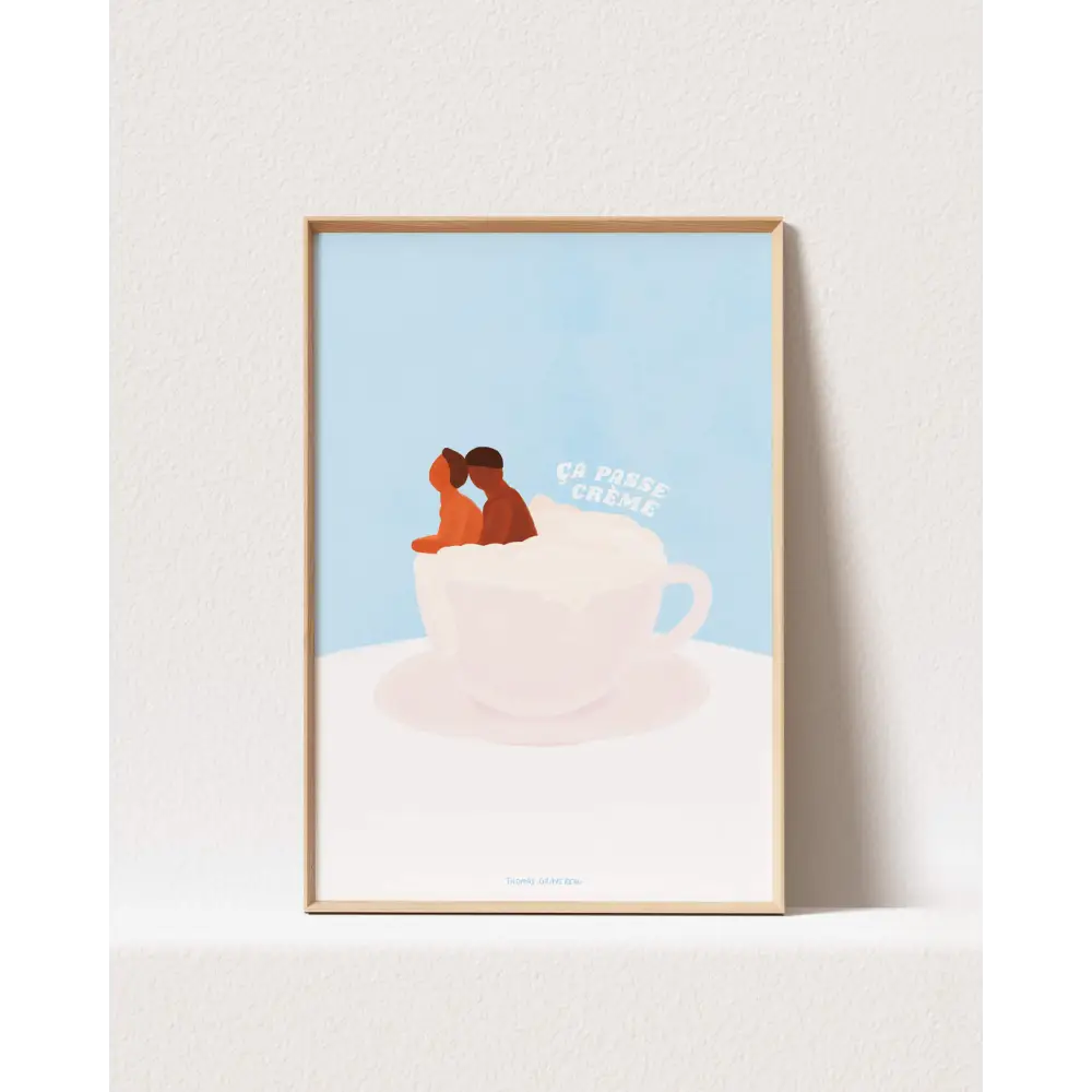 POSTER ÇA PASSE CRÈME FORMAT A4
