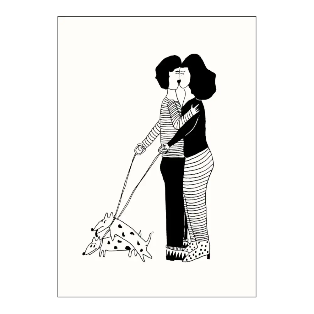 Poster horny dogs A4