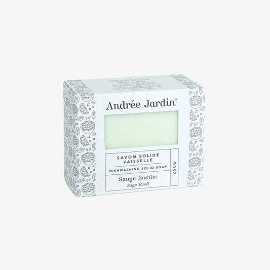 Barre de vaisselle solide sauge basilic 250g dans boîte déco avec fenêtre