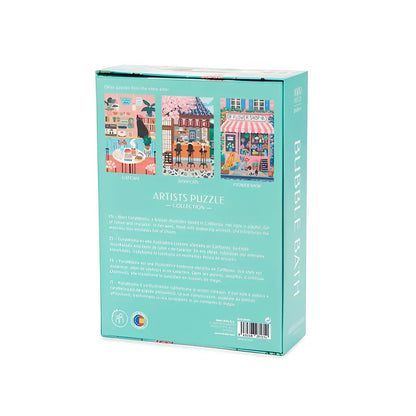 Boîte teal pour puzzle bulles de bain teckel, plus qu’un jeu original