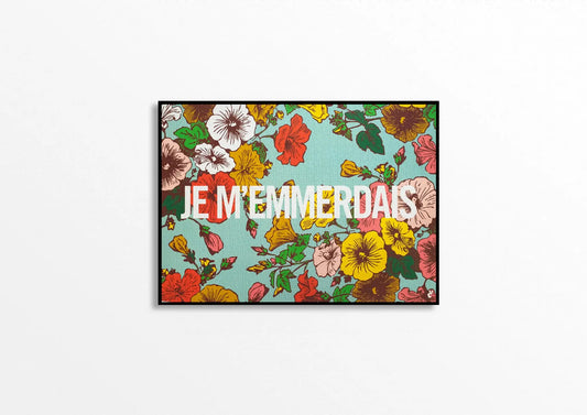 Puzzle Je m’Emmerdais de 1000 pièces : design audacieux floral vibrant