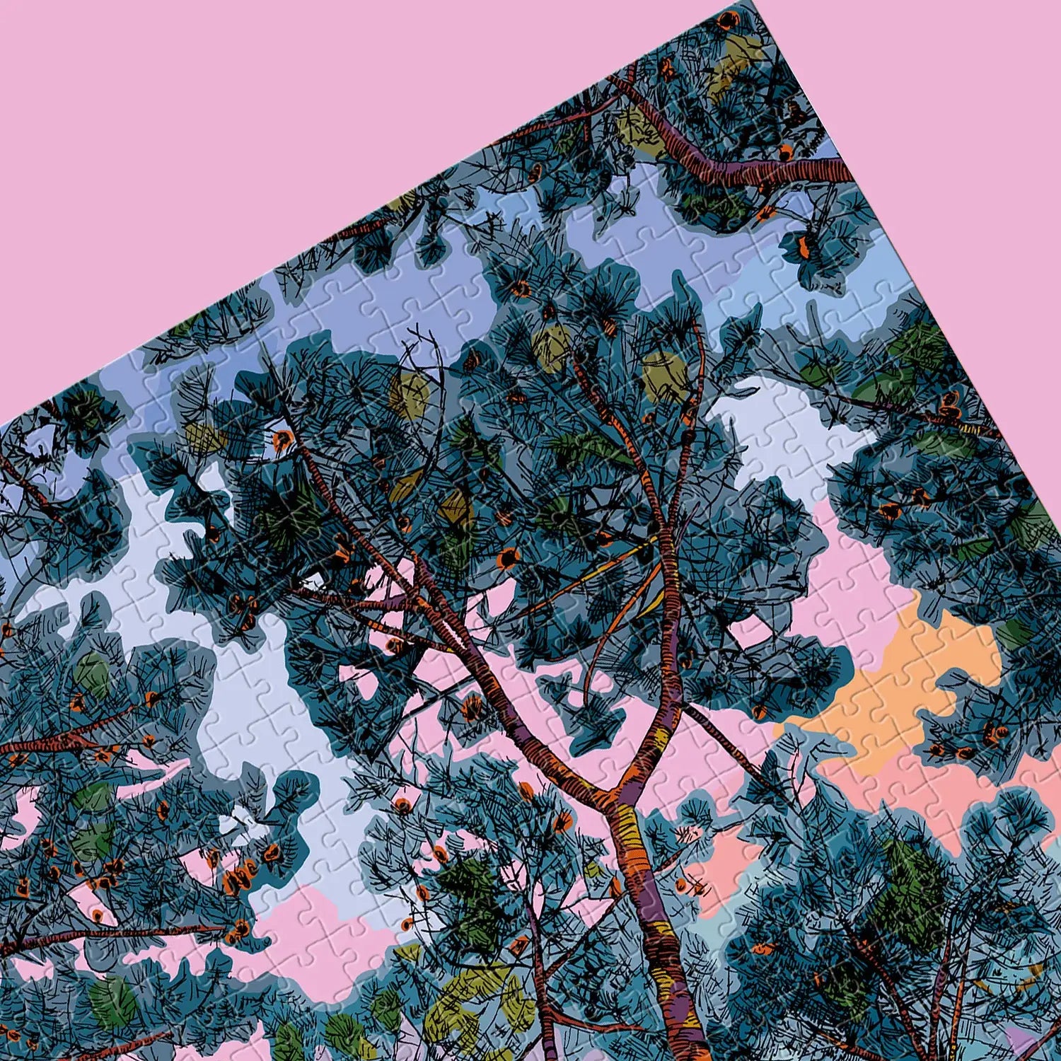 Puzzle Sound of Silence : design soigné d’arbres stylisés