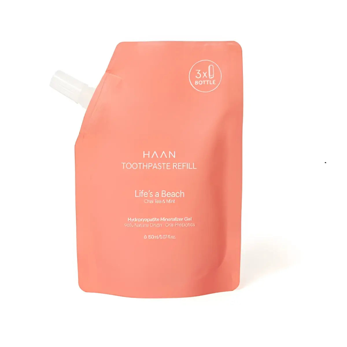 Sachet recharge dentifrice naturel sans fluor Life’s a beach, routine bucco-dentaire respectueuse