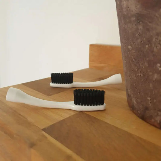 Deux têtes de brosse à dents électriques recharge Edith Medium en plastique recyclé