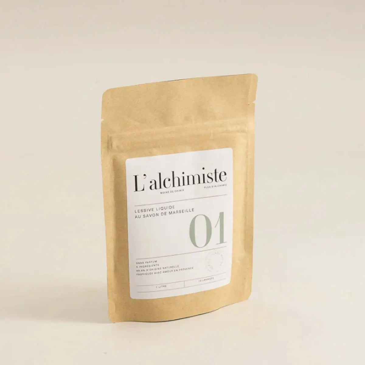 Sachet rechargeable de lessive liquide 1L écologique pour textiles fragiles