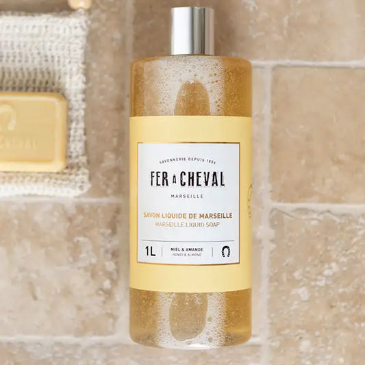 Recharge savon main/corps liquide - miel/amande 1L