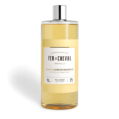 Bouteille Recharge savon liquide miel amande 1L avec huile d’amande douce