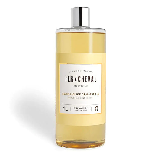 Bouteille Recharge savon liquide miel amande 1L avec huile d’amande douce