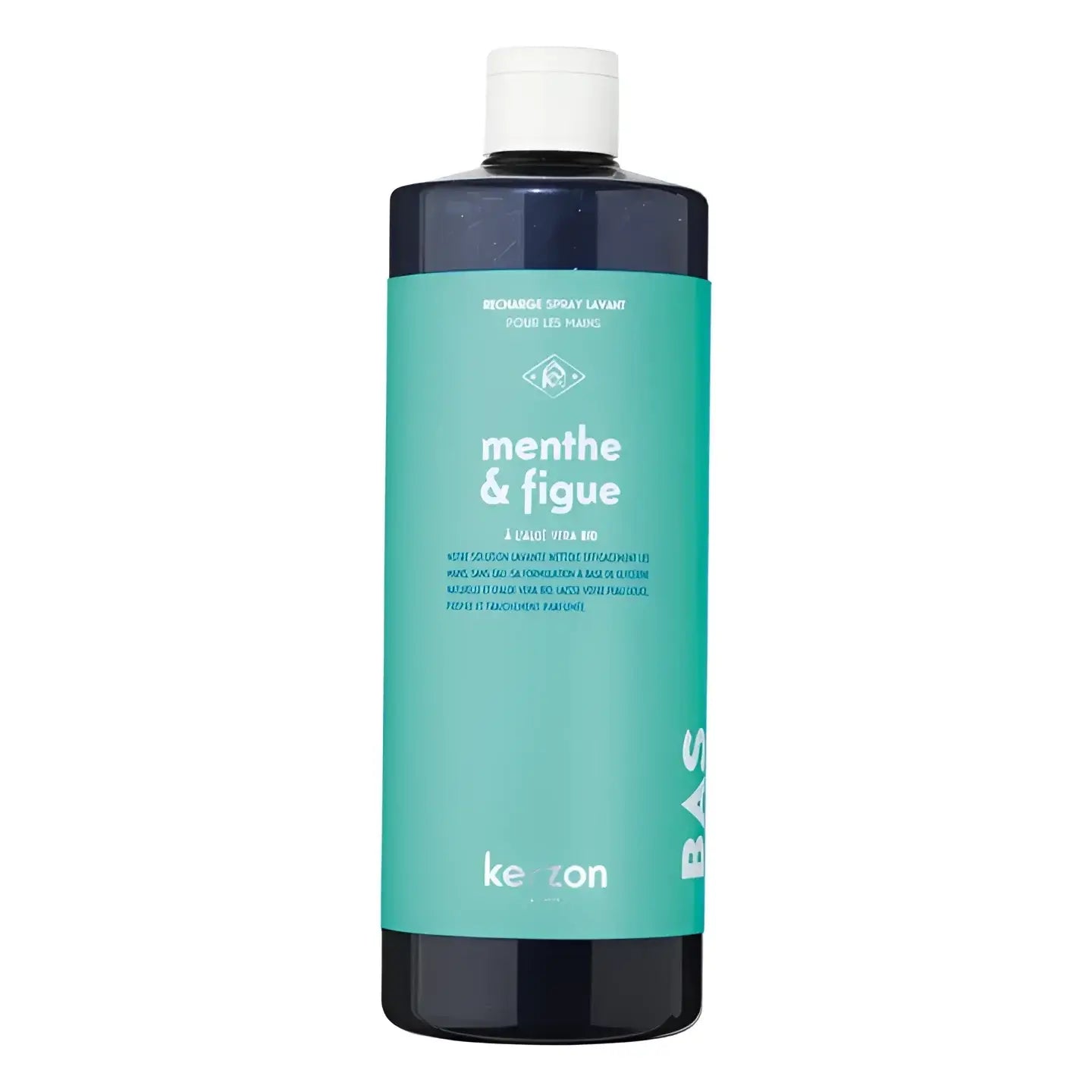 Spray lavant Recharge menthe et figue 500mL Kezon, texture légère