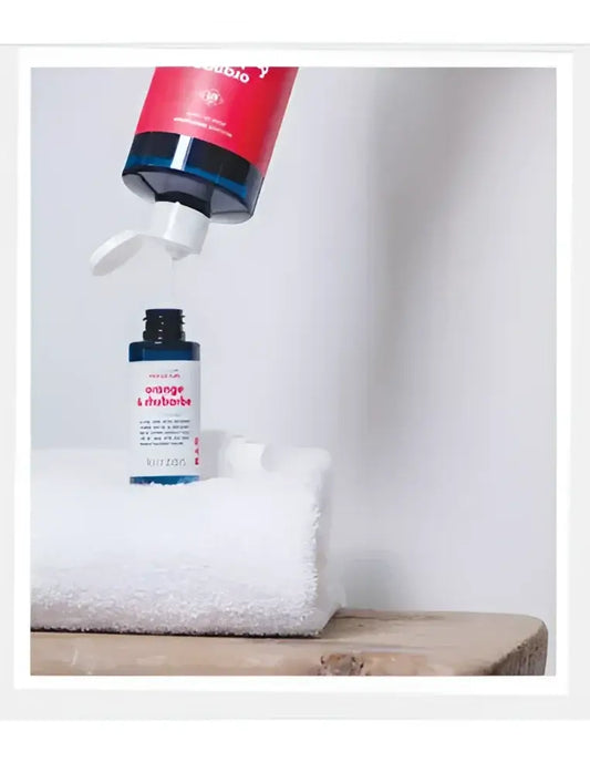 Bouteille recharge spray lavant orange et rhubarbe 500mL avec notes d’orange