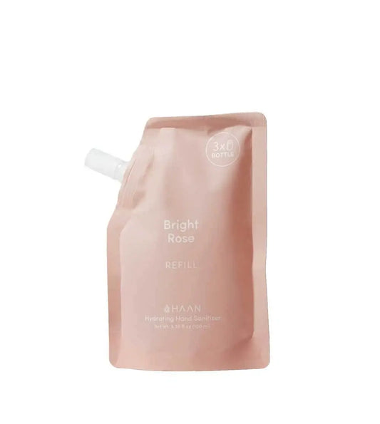 Sachet recharge rose pour spray nettoyant mains Bright Rose 100 ml