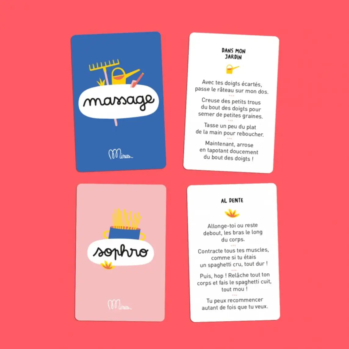 Jeu Relax Max : cartes illustrées massage et sophro pour bonne humeur