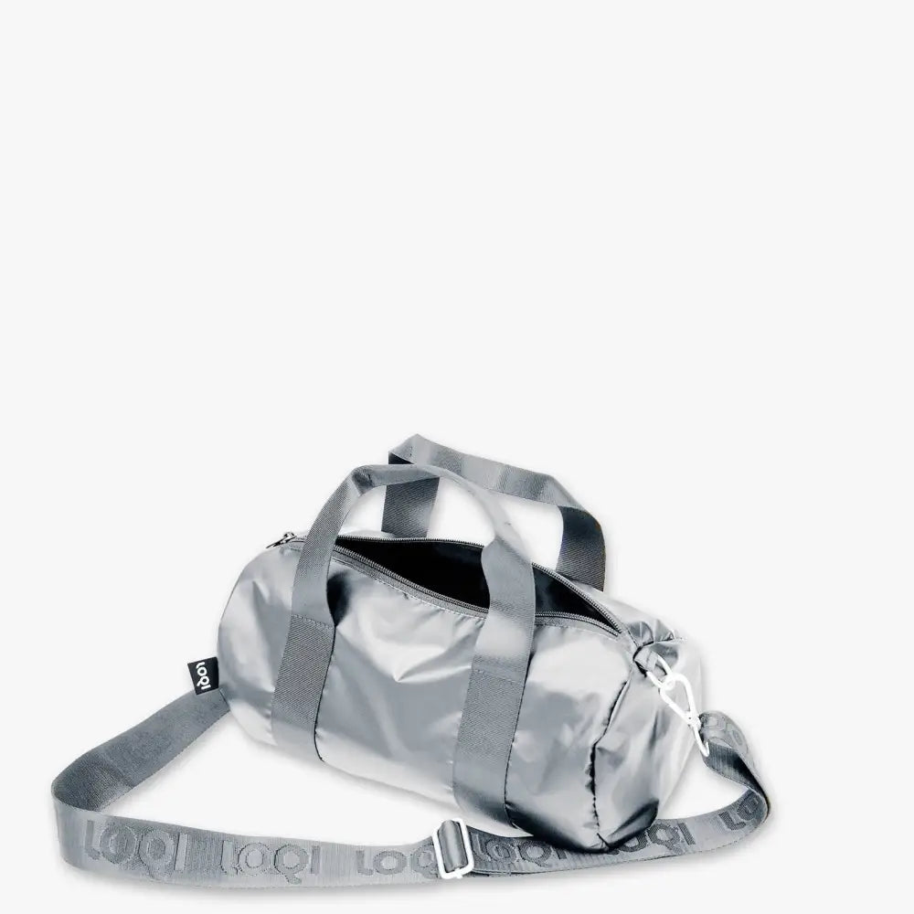 Sac Week End Argenté Medium