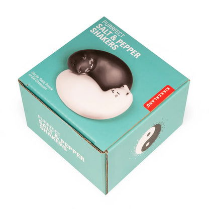 Salière poivrière chat yin yang en forme de chat, idée cadeau finition soignée