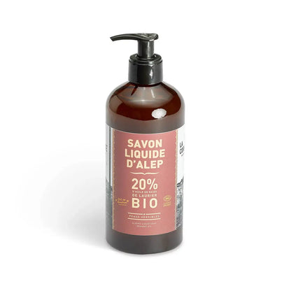 Bouteille savon d’alep liquide bio mains 500 ml aux ingrédients naturels