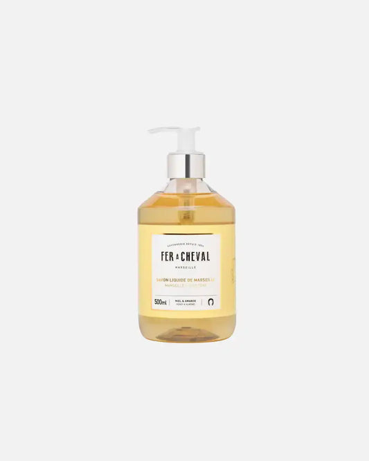 Bouteille de savon liquide miel amande 500mL à pompe