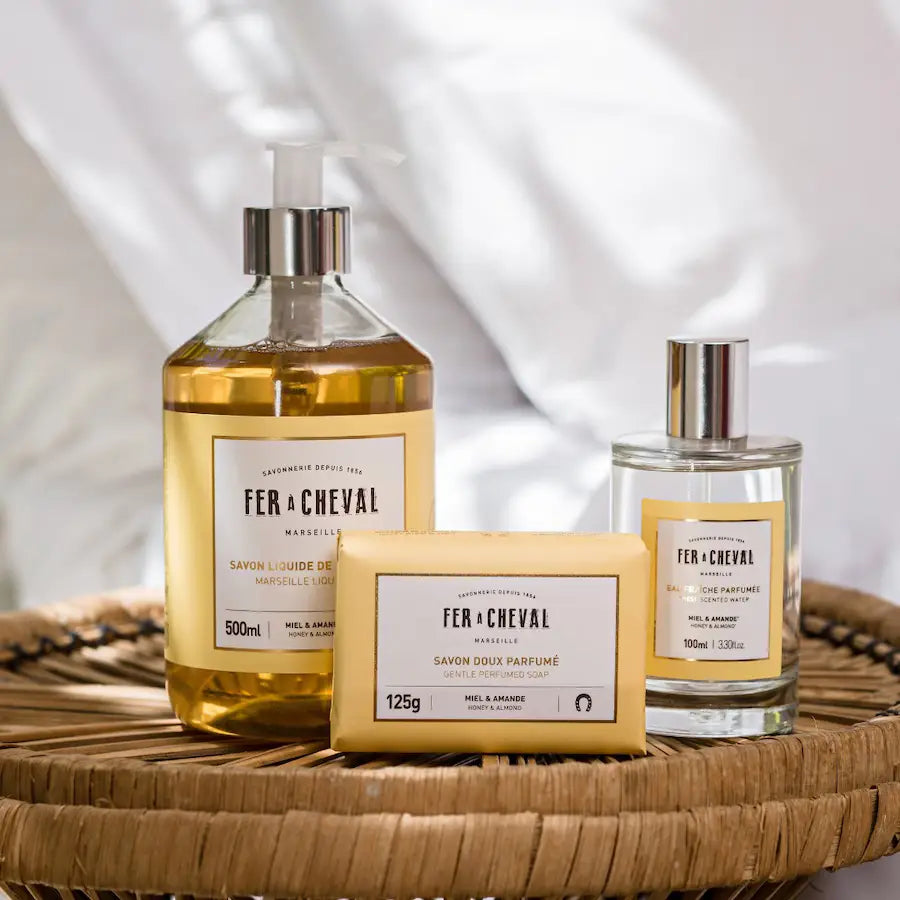 Trio de savon liquide miel amande pour une expérience sensorielle apaisante
