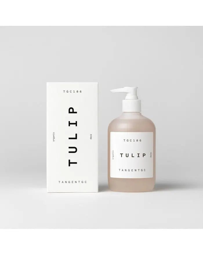 Savon liquide tulipe 350 mL rose pâle, parfum floral délicat