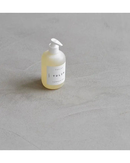 Savon liquide tulipe 350 mL jaune clair, parfum floral délicat