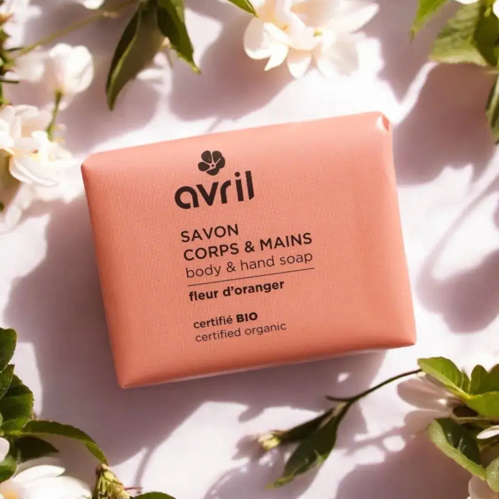 Savon main corps solide fleur d’oranger 100g bio rose