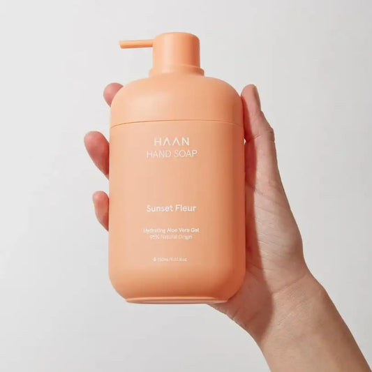 Savon pour les mains aux probiotiques rechargeable Sunset fleur 350 ml