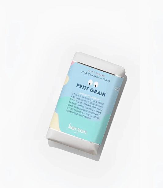 Savon solide surgras Petit Grain Kerzon 100g, fleur d’oranger douce bio