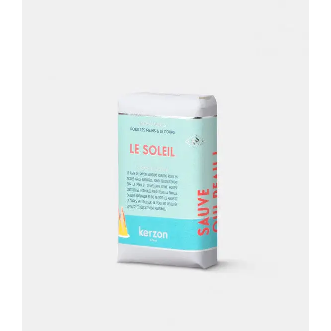 Savon solide mains et corps - le soleil 100g